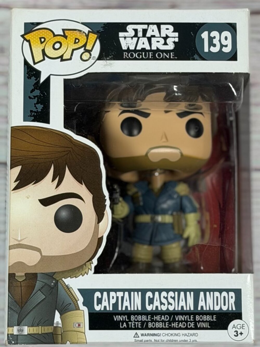 Funko Pop! Star Wars Rogue One Captain Cassian Andor #139 Vinyl Figure